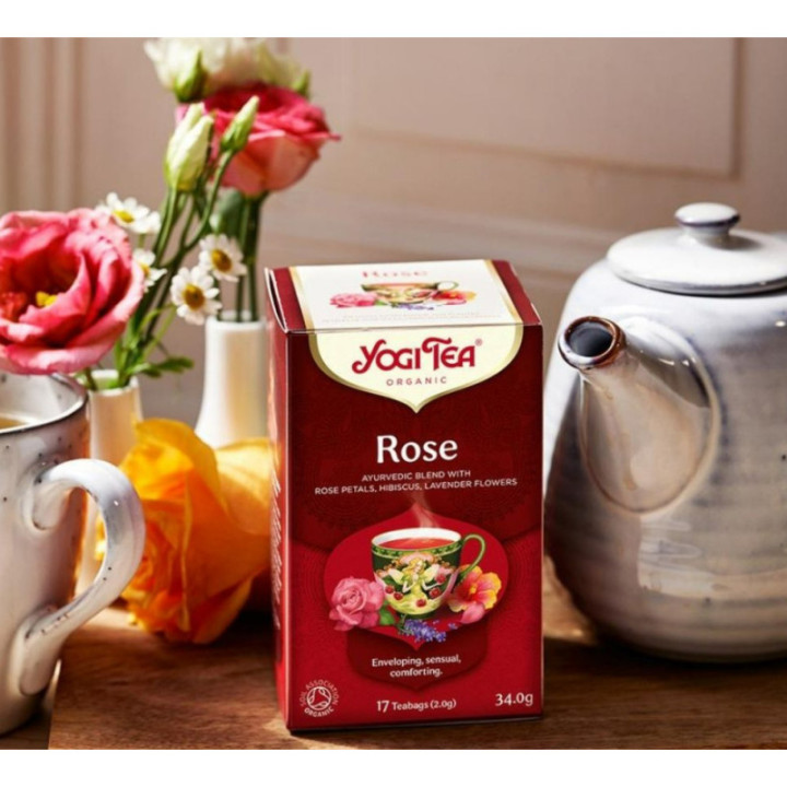 BIO herbata Tao Rose - róża (17 saszetek x 2 g) 34 g - Yogi Tea
