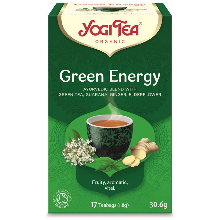 BIO herbata Green Energy (17 saszetek x 1,8 g) 30,6 g - Yogi Tea