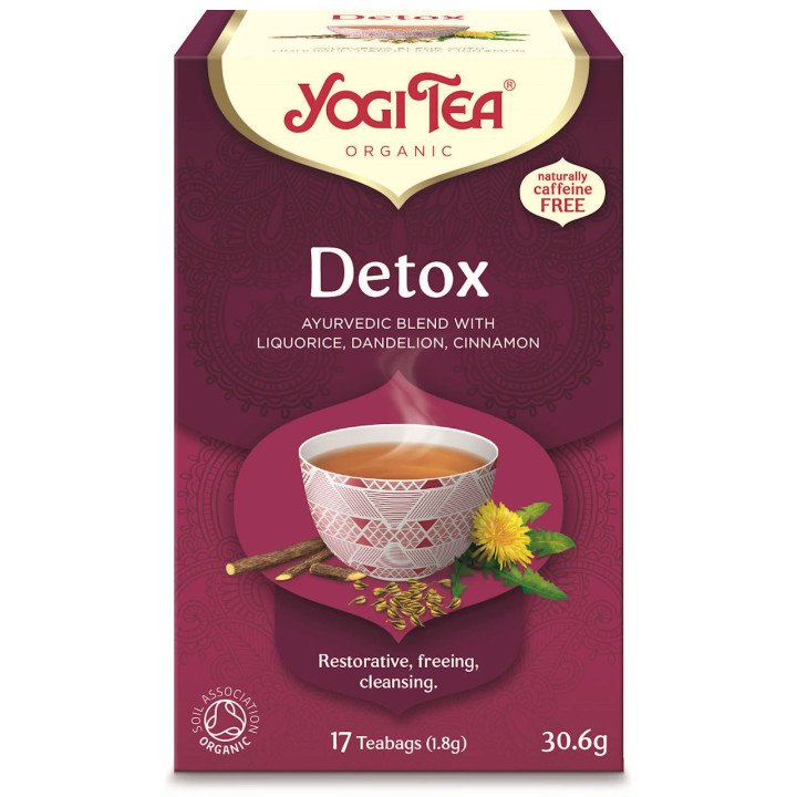 BIO herbata Detox (17 x 1,8 g) 30,6 g - Yogi Tea