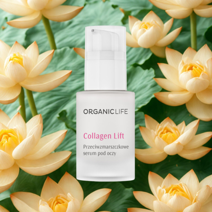 Przeciwzmarszczkowe serum pod oczy Collagen Lift Organic Life 15 g