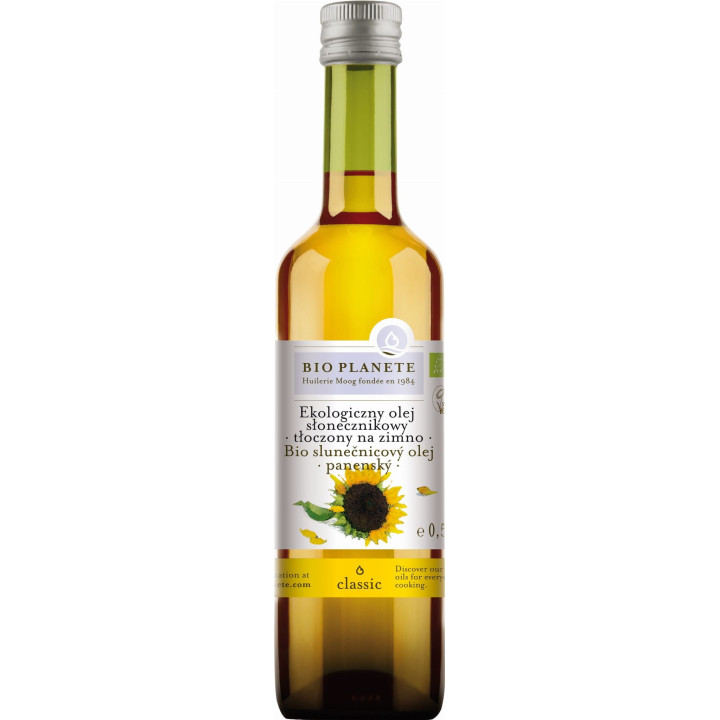 BIO Olej Słonecznikowy VIRGIN BIO Planete 500 ml