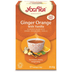 Herbatka Ginger Orange with Vanilla BIO (17 saszetek x 1,8 g) 30,6 g - Yogi Tea