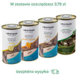 Oliwa z oliwek Aristeon zestaw 4 oliw po 250 ml BEZPŁATNA DOSTAWA