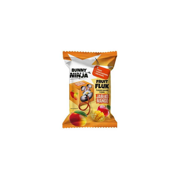 Fruit fluk o smaku jabłka i mango przekąska owocowa Bunny Ninja 15 g