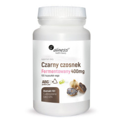 Czarny czosnek fermentowany ABG10+® 400 mg x 100 kapsułek Vege suplement diety - Aliness