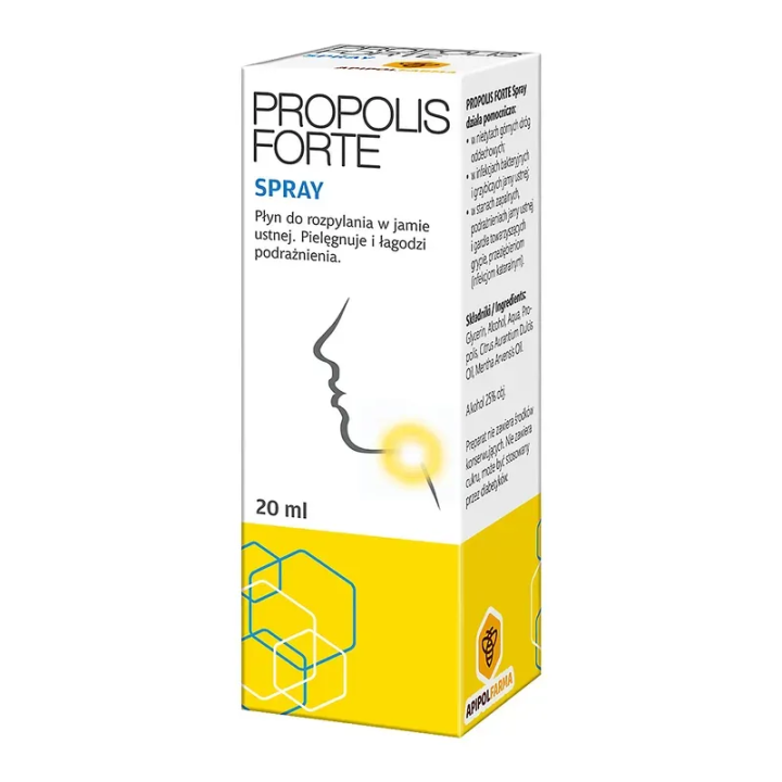 Propolis Forte spray do jamy ustnej łagodzi podrażnienia 20 ml - Apipol-Farma