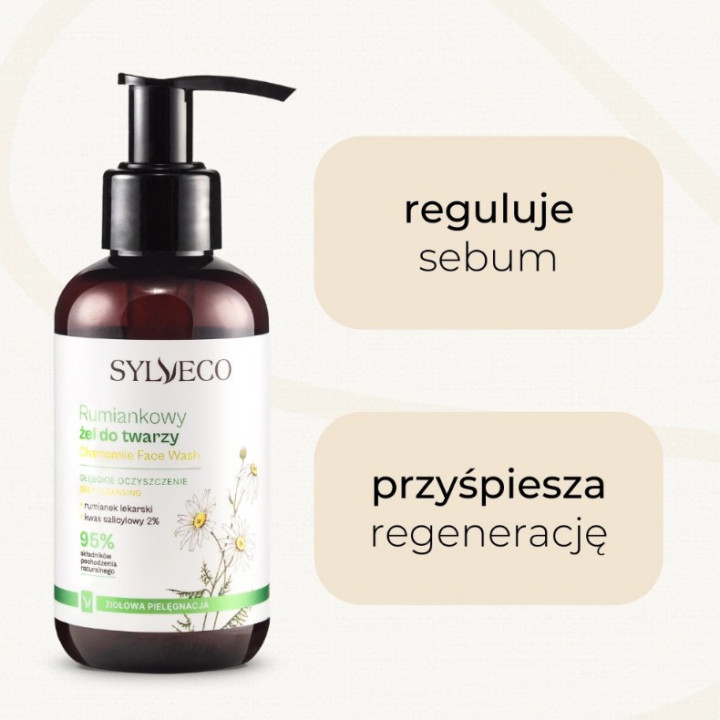 Rumiankowy żel do mycia twarzy hipoalergiczny Sylveco 150 ml