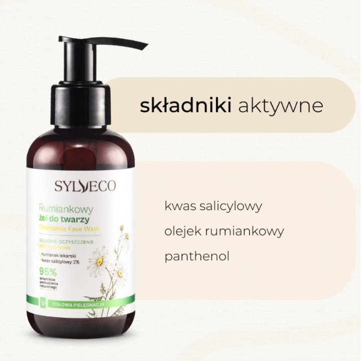 Rumiankowy żel do mycia twarzy hipoalergiczny Sylveco 150 ml