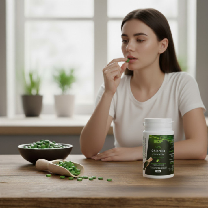 Chlorella Pyrenoidosa BOF 300 g - tabletki