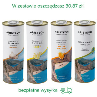 Oliwa z oliwek Aristeon zestaw 4 oliw po 500 ml BEZPŁATNA DOSTAWA