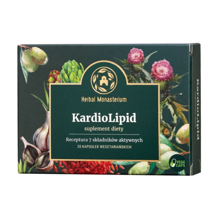 KardioLipid 30 kapsułek wegańskich - Herbal Pharmaceuticals