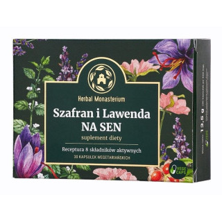 Szafran i Lawenda na Sen, kapsułki, 30 sztuk - Herbal Pharmaceuticals