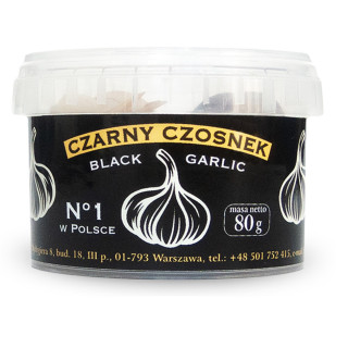 Czarny czosnek bezglutenowy BIO 80 g - Pięć Przemian