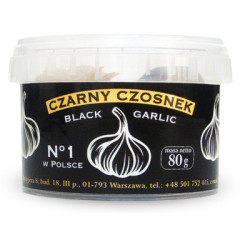 Czarny czosnek bezglutenowy BIO 80 g - Pięć Przemian