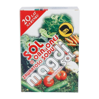 Sól niskosodowa MAGDISOL z magnezem i jodem – mniej sodu, pełnia smaku (500 g)