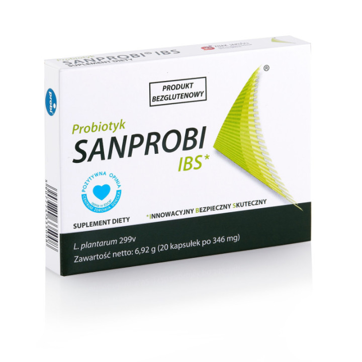 Sanprobi IBS probiotyk Lactobacillus plantarum 20 kapsułek suplement diety