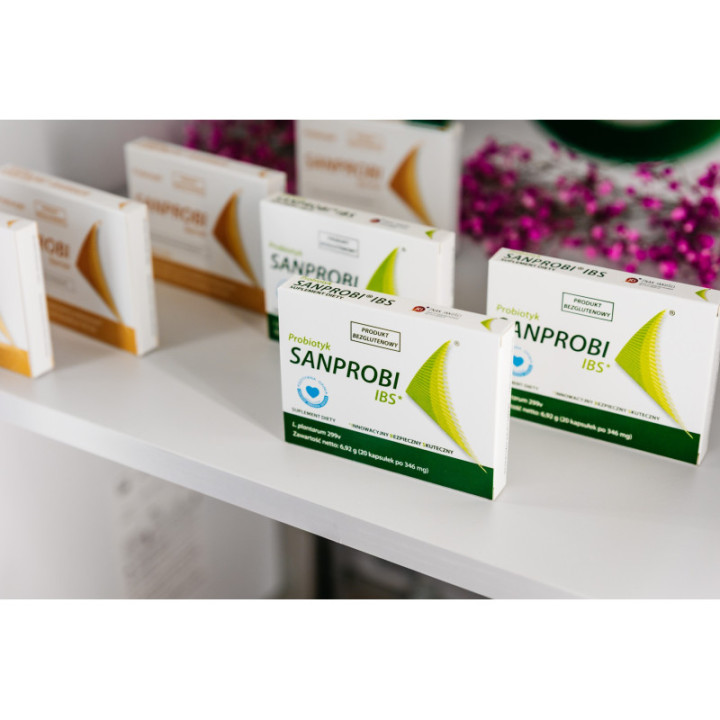 Sanprobi IBS probiotyk Lactobacillus plantarum 20 kapsułek suplement diety