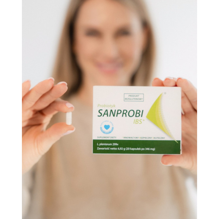 Sanprobi IBS probiotyk Lactobacillus plantarum 20 kapsułek suplement diety