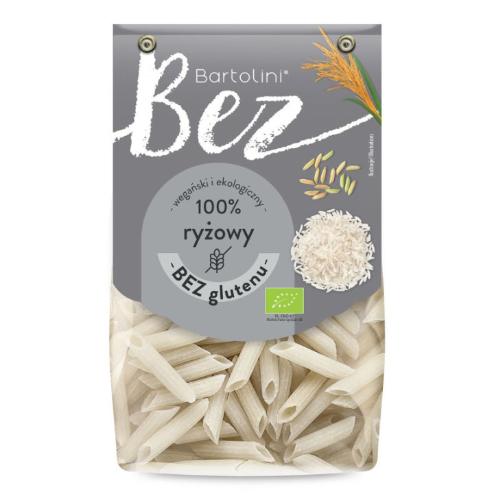 Makaron Ryżowy Penne Bezglutenowy BIO 250 g – Bartolini
