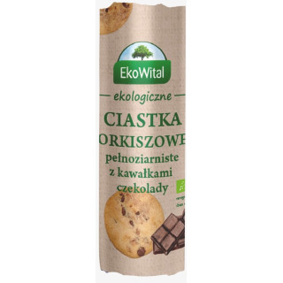 Ciastka orkiszowe pełnoziarniste z kawałkami czekolady BIO 250 g - EkoWital