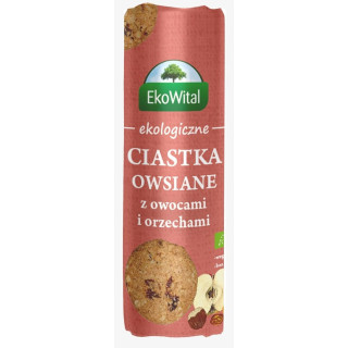 Ciastka owsiane z owocami i orzechami BIO 250 g Eko Wital