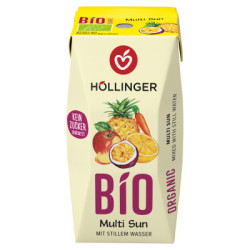 Nektar wieloowocowo-marchwiowy bez dodatku cukrów (Multi Sunrise) BIO 200 ml – Hollinger