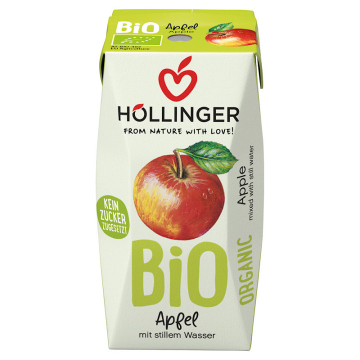 Nektar jabłkowy bez dodatku cukrów BIO 200 ml – Hollinger