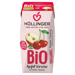 Nektar jabłkowo-wiśniowy bez dodatku cukrów BIO 200 ml – Hollinger