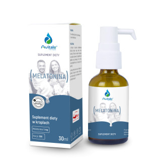 Melatonina w kroplach 1mg, 30 ml suplement diety - Avitale