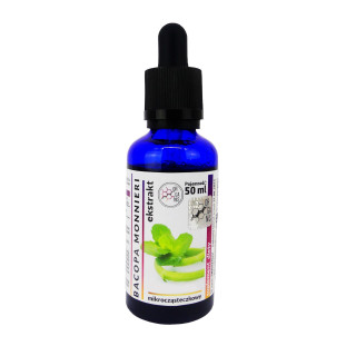 BACOPA MONNIERI Wyciąg Mikrocząsteczkowy w kroplach 50ml, suplement diety - Organis