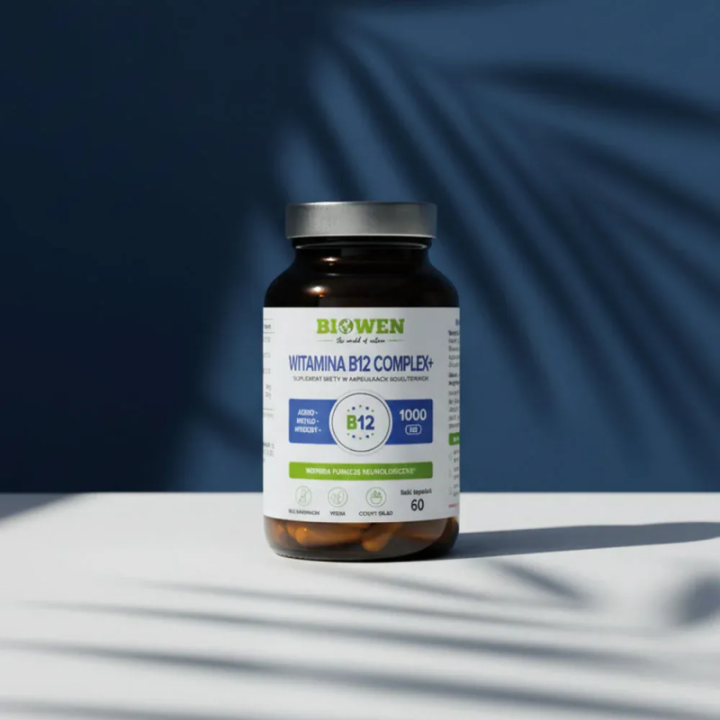 Witamina B12 Complex+ 60 kapsułek, suplement diety - Biowen