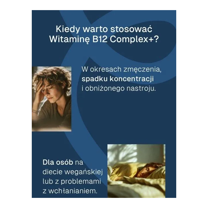 Witamina B12 Complex+ 60 kapsułek, suplement diety - Biowen