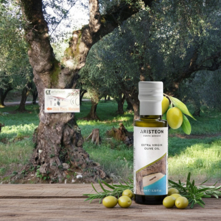 Oliwa Aristeon zestaw 2x100 ml oliwa extra virgin + z czosnkiem BEZPŁATNA DOSTAWA