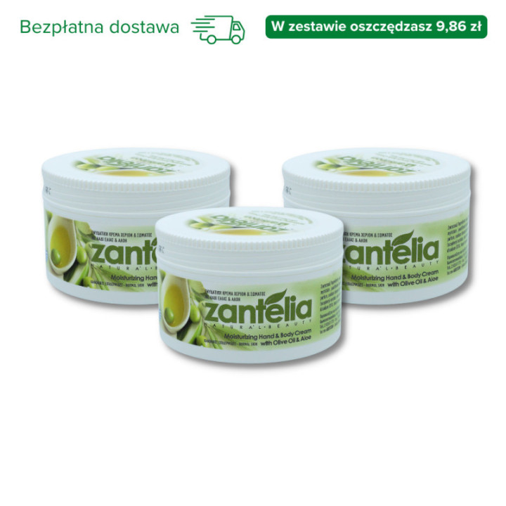 Zestaw 3 Kremów Zantelia – Naturalna Pielęgnacja, Oszczędź 9,86 zł