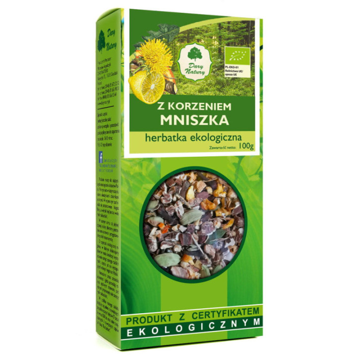 BIO Korzeń Mniszka 100 g Dary Natury - herbatka ziołowa