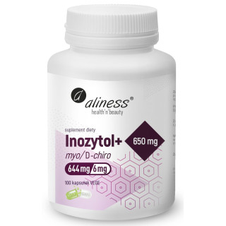 Inozytol 100 kapsułek wegańskich suplement diety - Aliness
