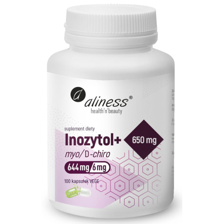 Inozytol 100 kapsułek wegańskich suplement diety - Aliness