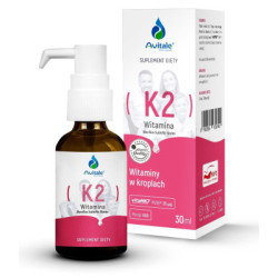 Witamina K2 w kroplach (VitaMk7) 25 µg 30 ml suplement diety -  Avitale