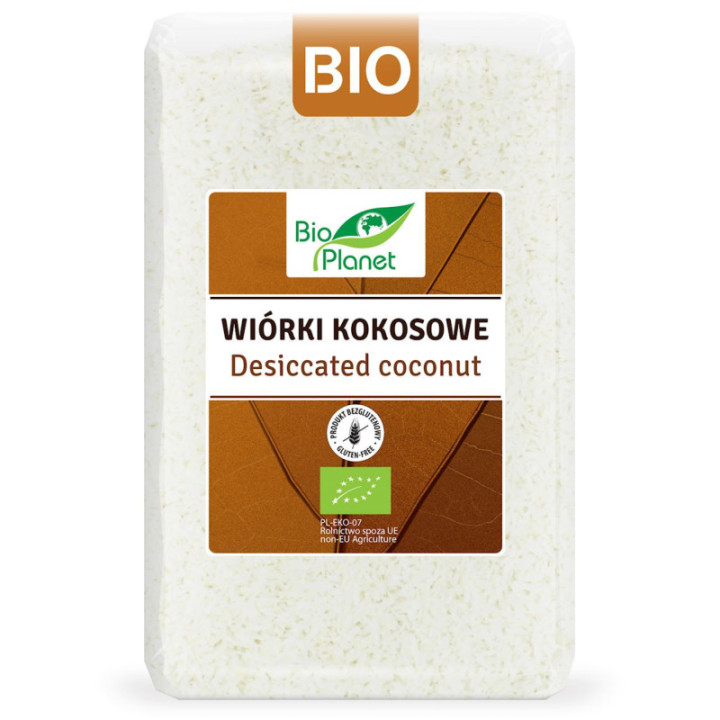 BIO wiórki kokosowe bezglutenowe 1 kg BIO Planet
