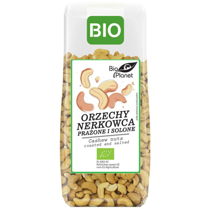 Orzechy Nerkowca Prażone i Solone BIO 100 g – Bio Planet