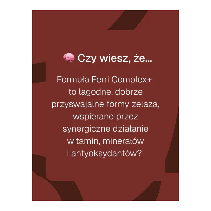 Żelazo Ferri Complex+ suplement diety, 60 kapsułek - Biowen