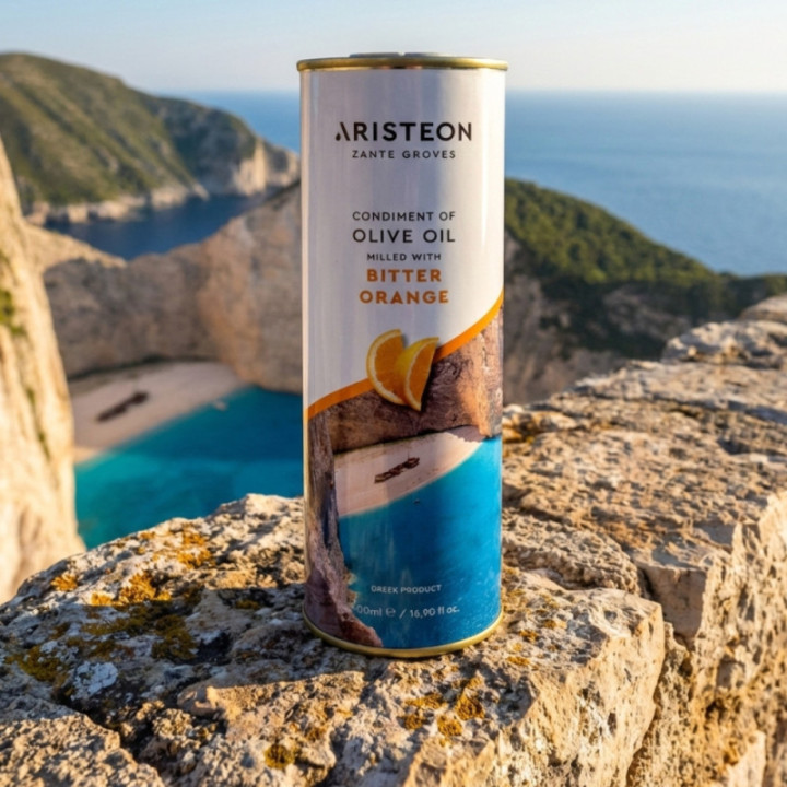 Oliwa z oliwek z dodatkiem gorzkiej pomarańczy 500 ml ARISTEON