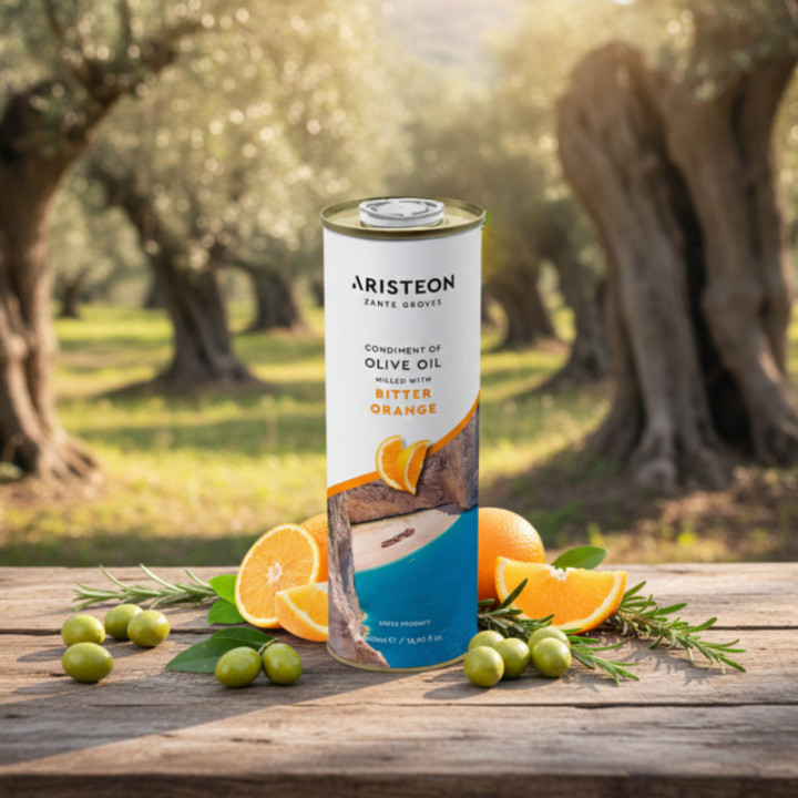 Oliwa z oliwek z dodatkiem gorzkiej pomarańczy 500 ml ARISTEON