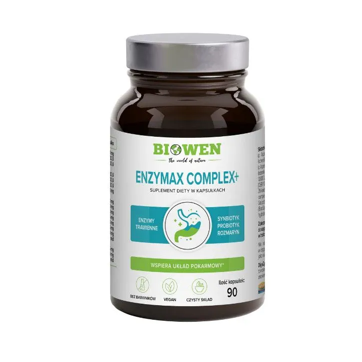 EnzyMax Complex + Biowen enzymy trawienne suplement diety – 90 kapsułek
