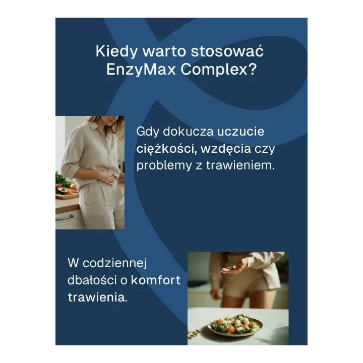 EnzyMax Complex + Biowen enzymy trawienne suplement diety – 90 kapsułek