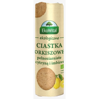 Ciastka orkiszowe pełnoziarniste z cytryną i imbirem BIO 250 g Eko Wital