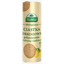 Ciastka orkiszowe pełnoziarniste z cytryną i imbirem BIO 250 g Eko Wital