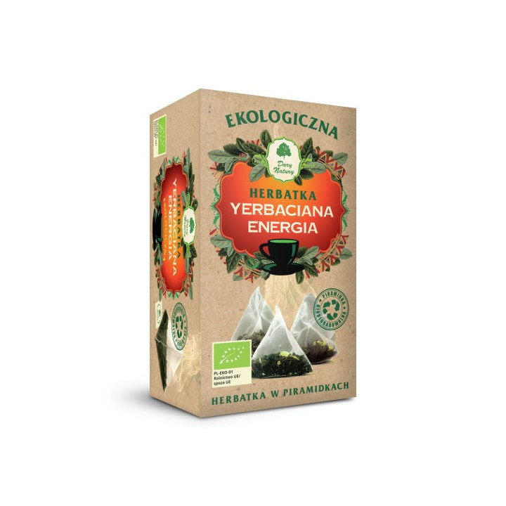 Herbatka yerbaciana energia EKO 22,5 g (15x1,5 g) - Dary Natury