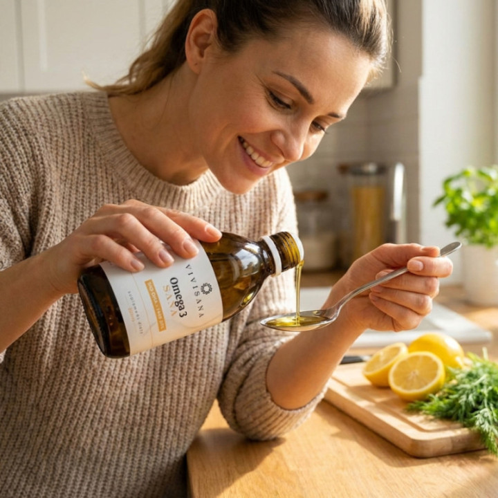 Vivisana Omega 3 Sana w butelce 300 ml suplement diety odporność