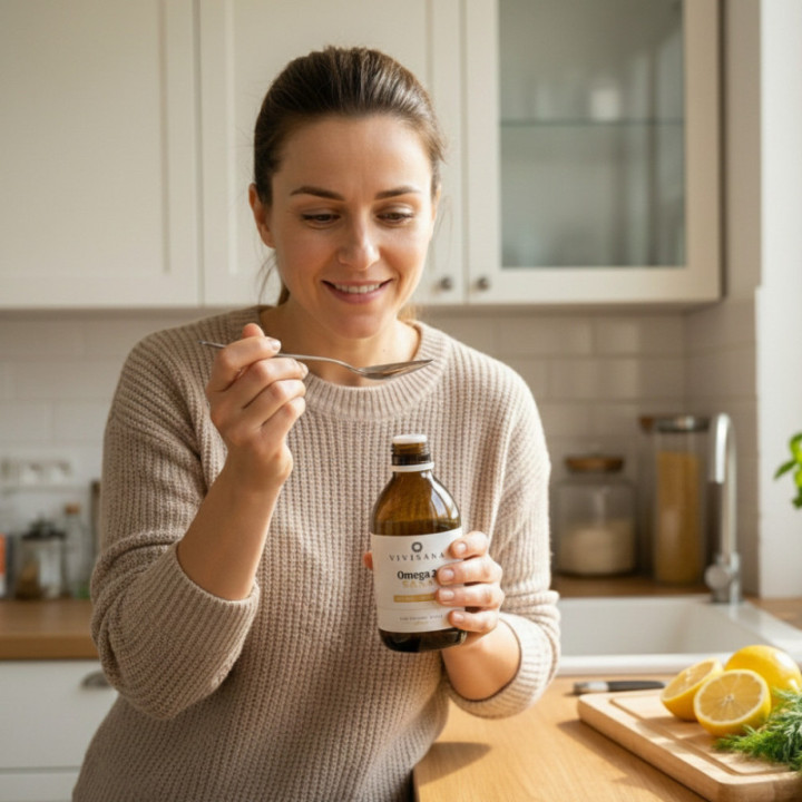 Vivisana Omega 3 Sana w butelce 300 ml suplement diety odporność